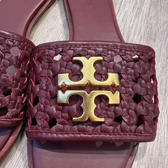 Burgundy Tory Burch Sandals- Brand New - Picture 7 of 8